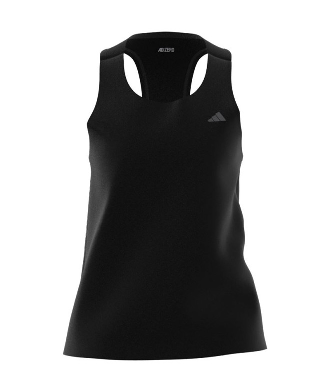 Camiseta de Running adidas Adizero Tank Mujer Negro