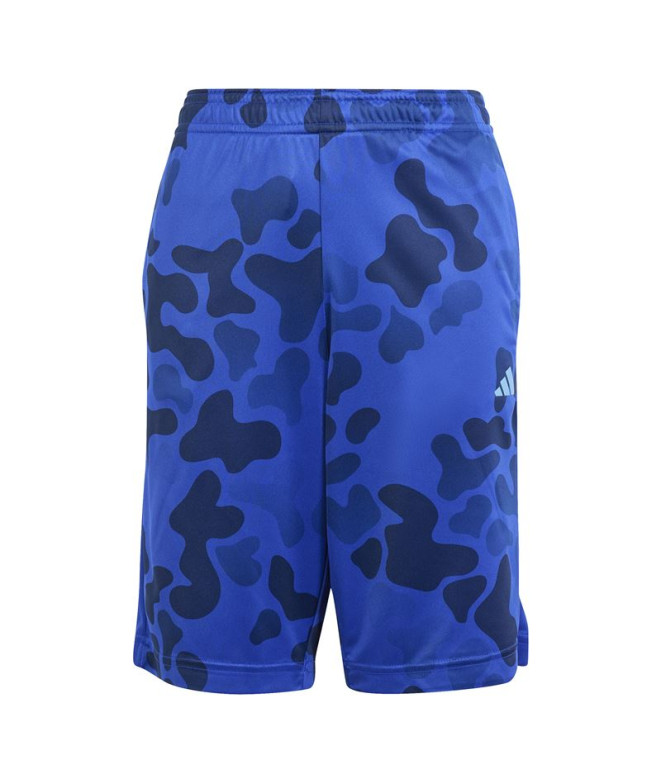 Pantalon by Fitness adidas Essentials Tr-Es Aop Sh Enfant Blue