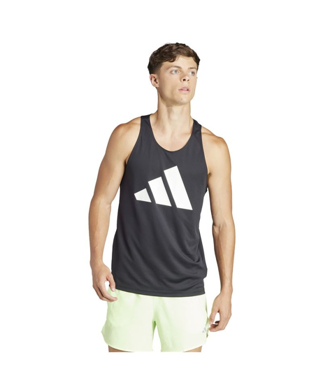Camiseta de Running adidas Run It Tank Homem Preto