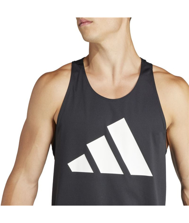 Camiseta de Running adidas Run It Tank Homem Preto