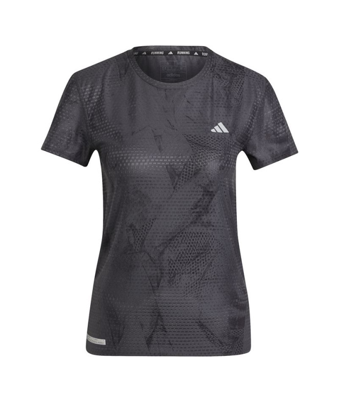 Camiseta de Running adidas Ultaop Hr Mujer Carbon
