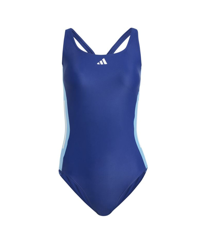 Bañador de Natación adidas 3S Cb Suit Mujer Azul