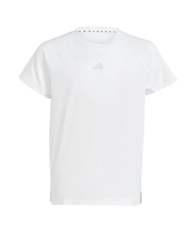 Camiseta por Fitness adidas Essentials Jg Menina Branco