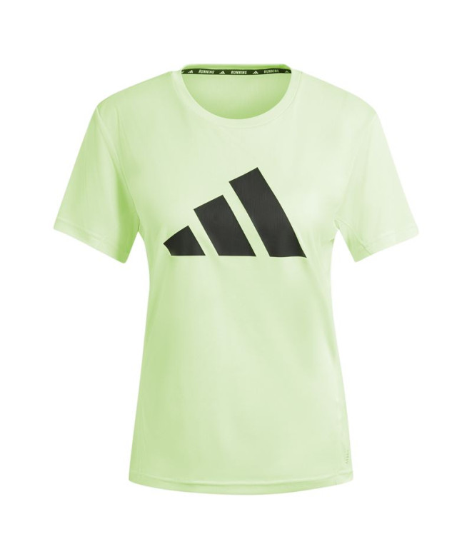 Camiseta de Running adidas Run It Mujer Verde