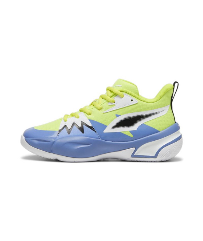 Sapatilhas Basquetebol Infantil by Puma Genetics Electric Lima Blue