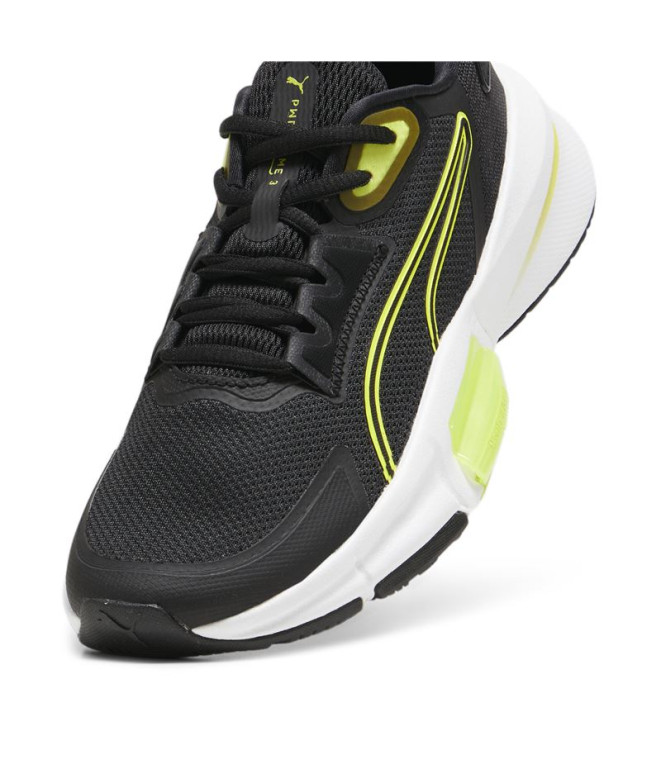 Chaussures de Fitness Puma PWRFrame 3 Noir Lime...