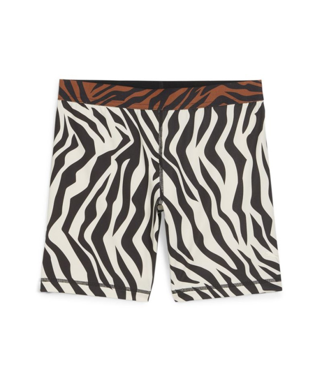 Collants Fitness de Puma Animal Remix 5" Bike Zebra Femme