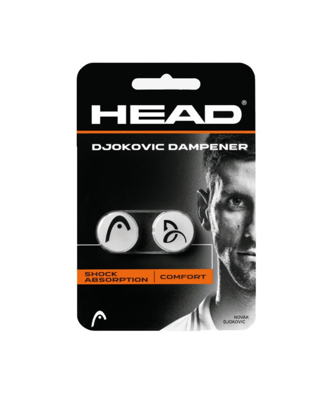 Antivibradores de tenis Head Djokovic Dampener 2 pcs Pack Blanco
