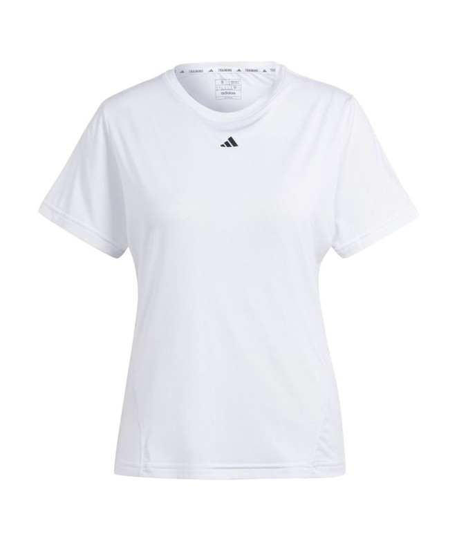 Camiseta por Fitness adidas Essentials Wtr D4T Mulher Branco