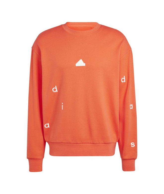Sweat adidas Bl Ft Q1 Homme Rouge