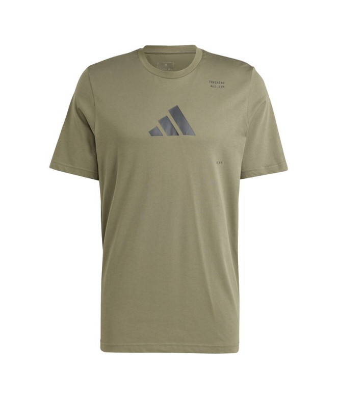 T-shirt by Fitness adidas Essentials Tr Category Graphic Homme Dark Green