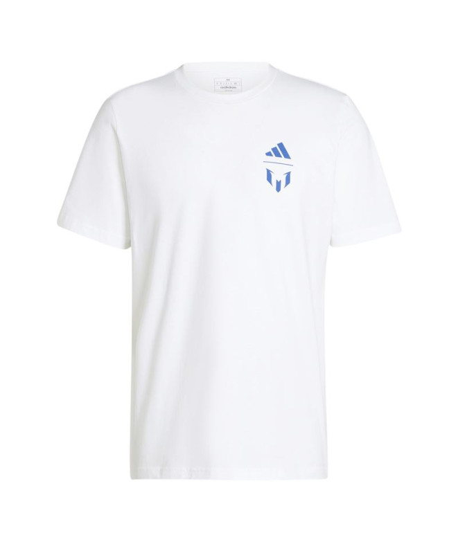 Camiseta de Fútbol adidas Messi G Hombre Blanco