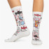 Calcetines Jimmy Lion Athletic Basquiat Batman Blanco