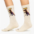 Meias Jimmy Lion Athletic Basquiat Pez Dis Bege