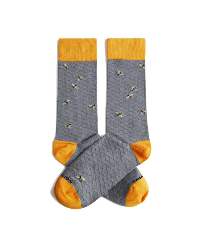 Calcetines Jimmy Lion Bees Gris