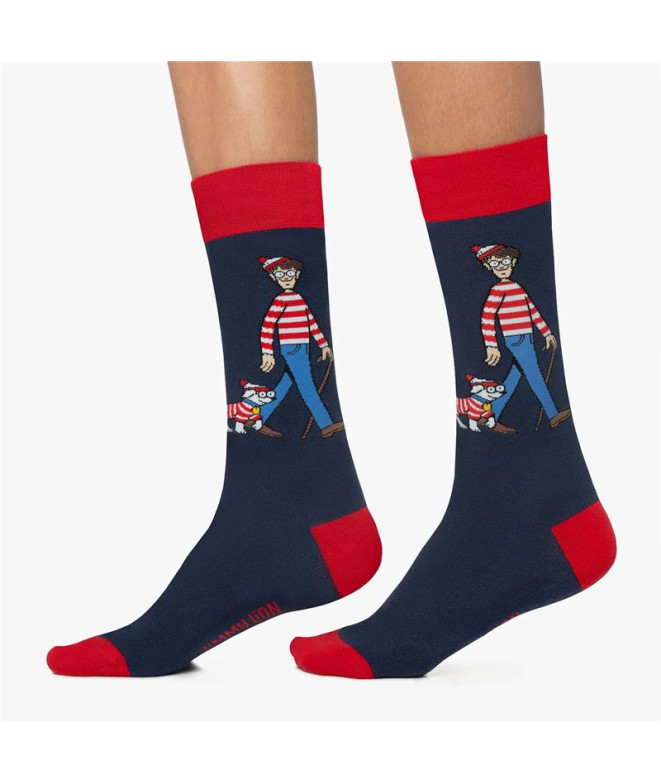 Chaussettes Jimmy Lion Wally & Friends Bleu foncé