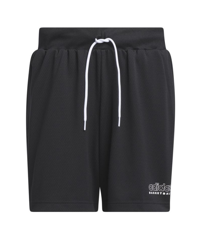 Pantalones de Baloncesto adidas Select Logo Shor Hombre Negro