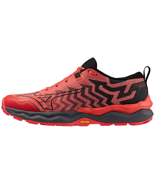 Sapatilhas por Trail Mizuno Wave Daichi 8 Homem Vermelho