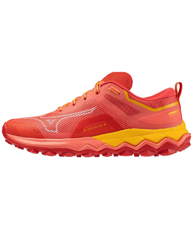 Sapatilhas de Trail Mizuno Wave Ibuki 4 Mulher Vermelho