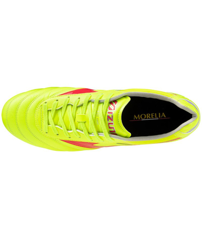 football Mizuno Morelia II Elite Boots Neon Yellow
