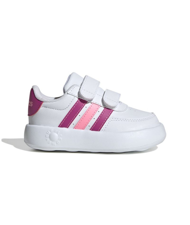 Sapatilhas adidas Breaknet 2.0 Cf Infantil Branco Rosa