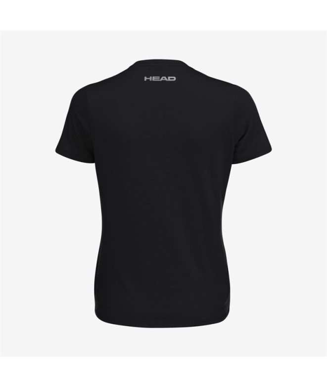 T-shirt de Tennis Head Club Lucy Femme Noir