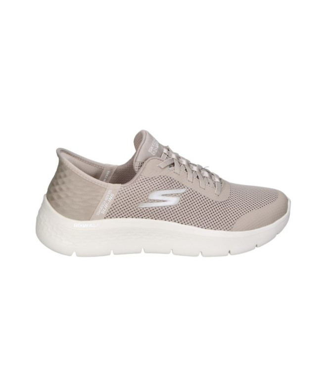 Sapatilhas Skechers Mulher Go Walk Flex - Grande Taupe Têxtil/Bordado