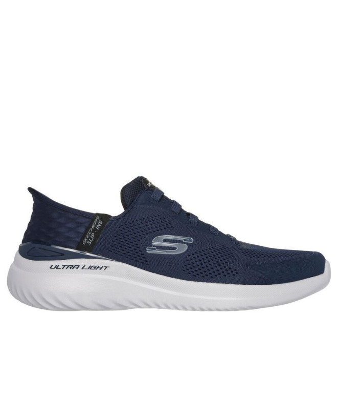 Sapatilhas Skechers Bounder 2.0 - Emerge Homem Malha/Sintético da Marinha