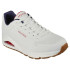 Sapatilhas Skechers Uno - Stand On Air Homem White Durabuck/Navy/Red Trim