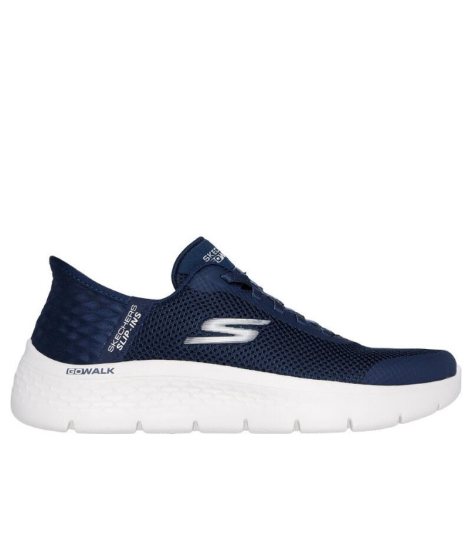 Sapatilhas Skechers Go Walk Flex - Grand Mulher Têxtil azul-marinho/branco