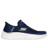 Sapatilhas Skechers Mulher Go Walk Flex - Grand Slip-Ins Têxtil Marinho/Branco