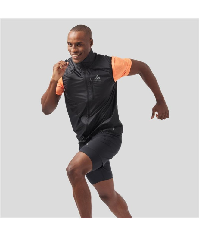 Colete de Trail Odlo Zeroweight Homem Preto