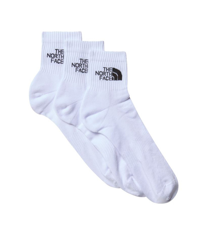 Meias Montanha The North Face por Multi Sport Cush Quarter 3P Branco