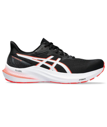 Chaussures de Running ASICS GT-2000 12 Homme Noir/Rouge