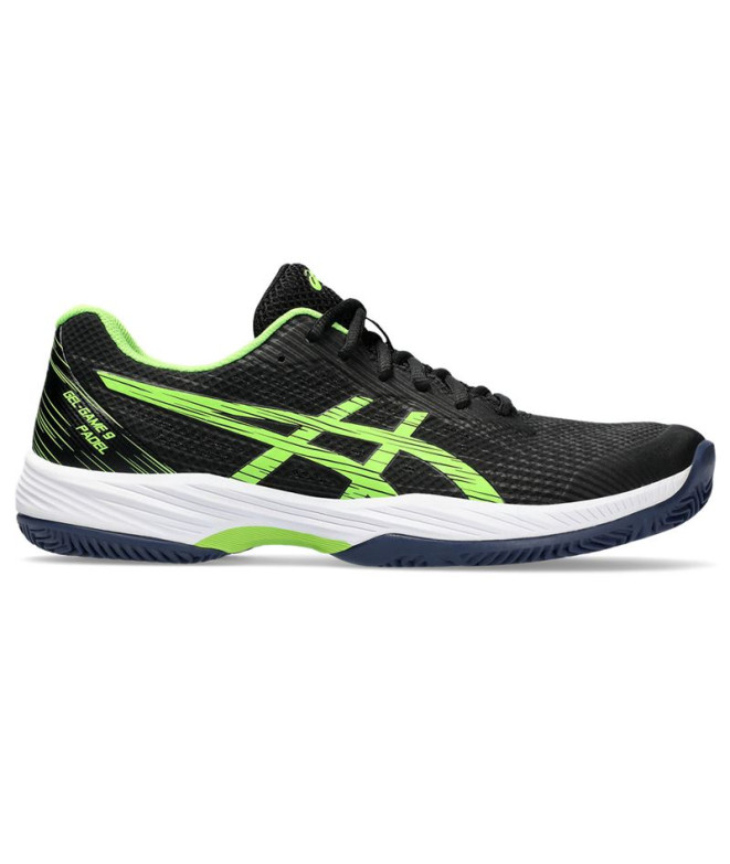 Chaussures padel ASICS Gel-Game 9 Padel Homme Noir/Citron vert