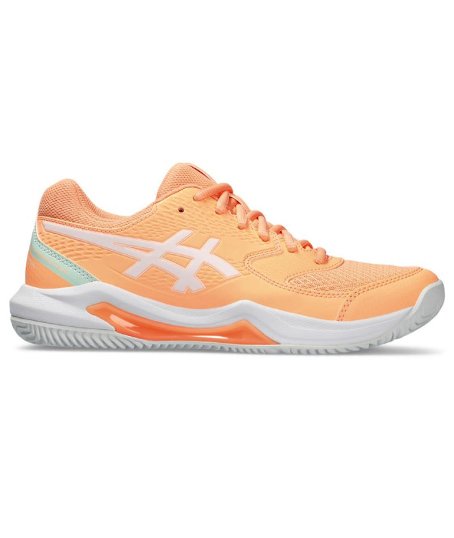 Sapatilhas padel ASICS Gel-Dedicate 8 Padel Mulher Laranja/Branco