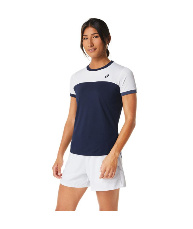 Camiseta by Tênis ASICS Court Mulher Navy