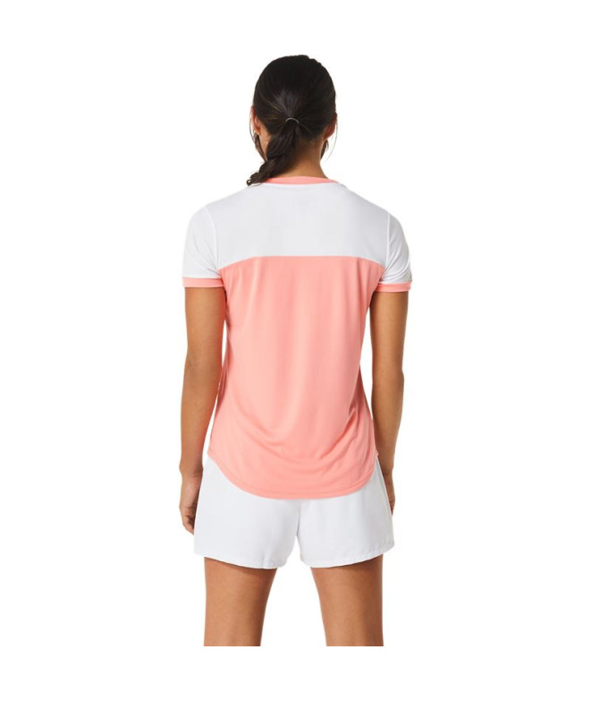 Camiseta ASICS Court Tênis Manga curta Mulher Rosa