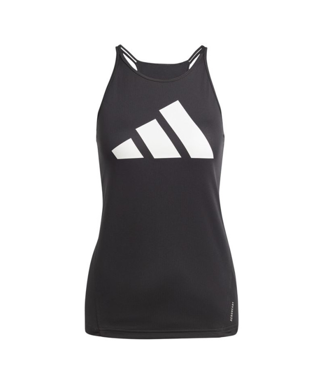 Camiseta de Running adidas Run It Mulher Preto