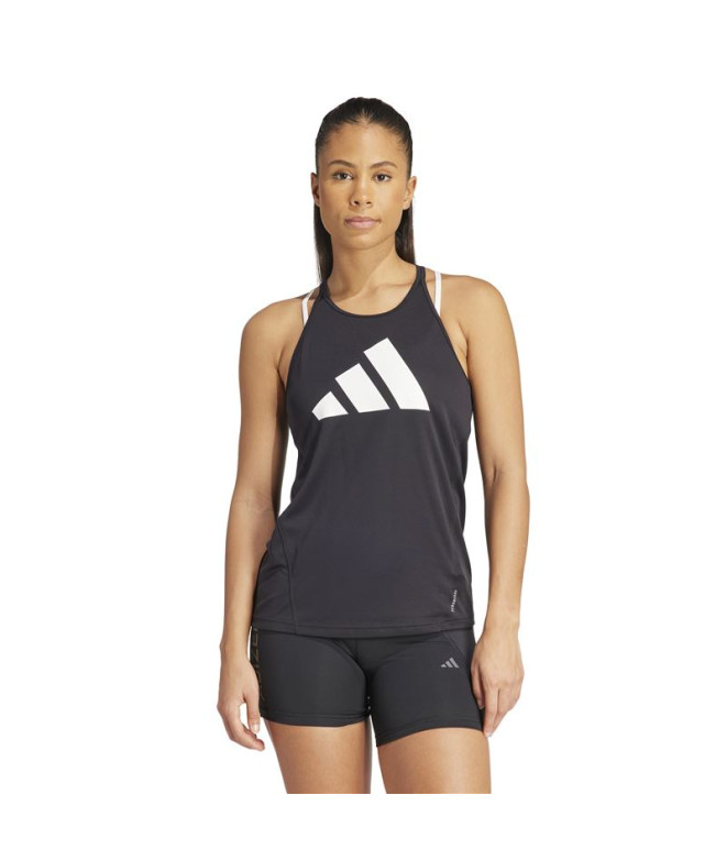 Camiseta de Running adidas Run It Mujer Negro