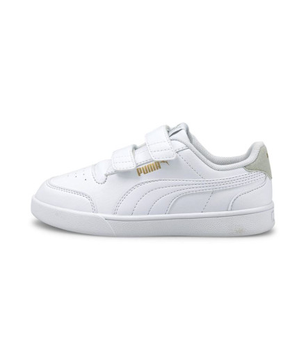 Chaussures de Puma Shuffle V Enfant Blanc-Doré
