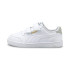 Zapatillas de Puma Shuffle V Infantil Blanco-Dorado