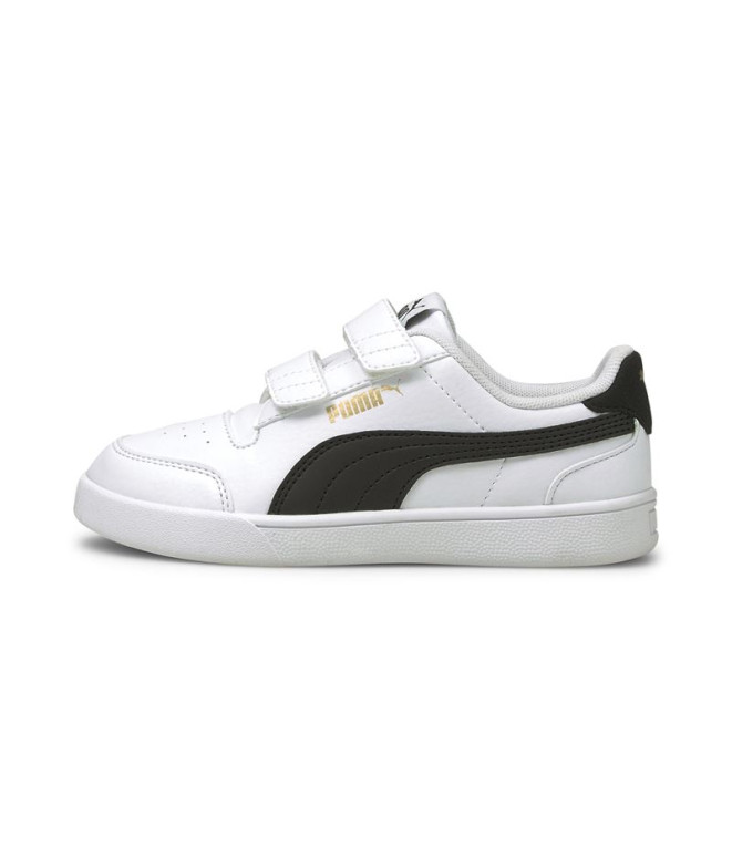 Zapatillas de Puma Shuffle V Infantil Blanco-Negro
