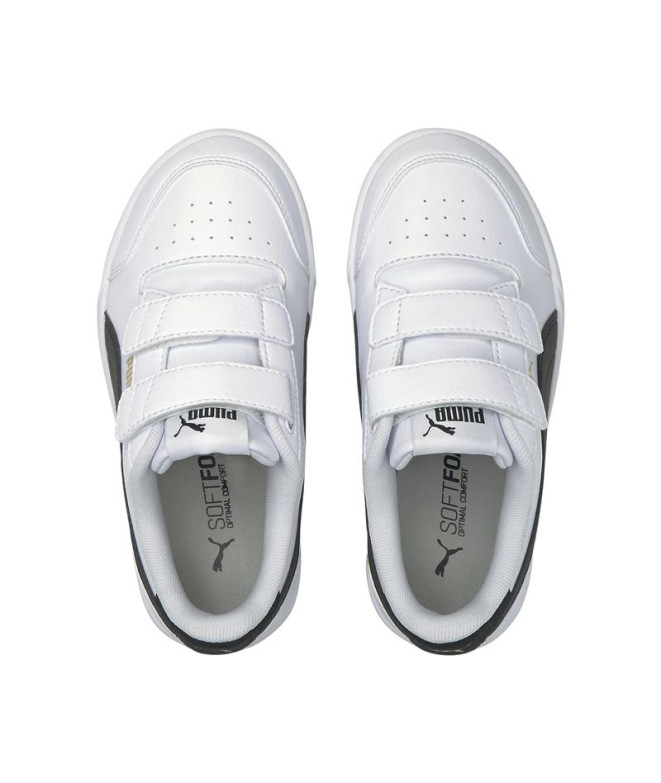 Chaussures de Puma Shuffle V Enfant Blanc-Noir