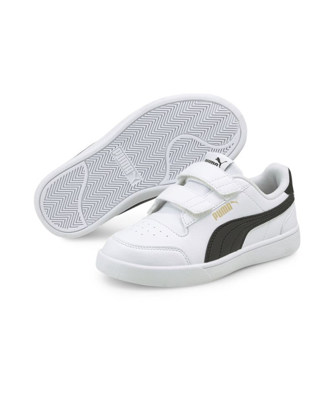 Sapatilhas da Puma Shuffle V Infantil Branco-Negro