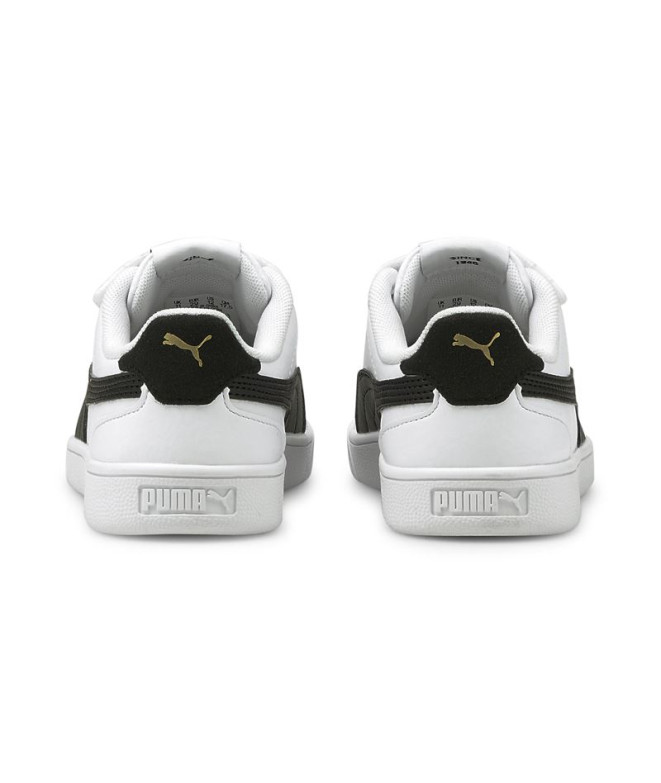 Chaussures de Puma Shuffle V Enfant Blanc-Noir