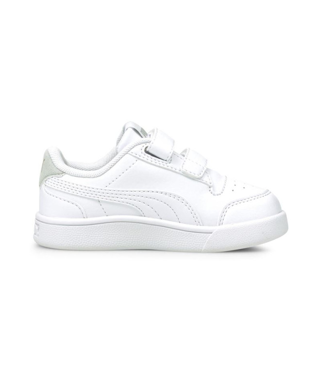 Chaussures de Puma Shuffle V Enfant Blanc-Doré