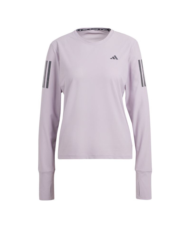 Camiseta de Running adidas Own the Run Mulher Lila