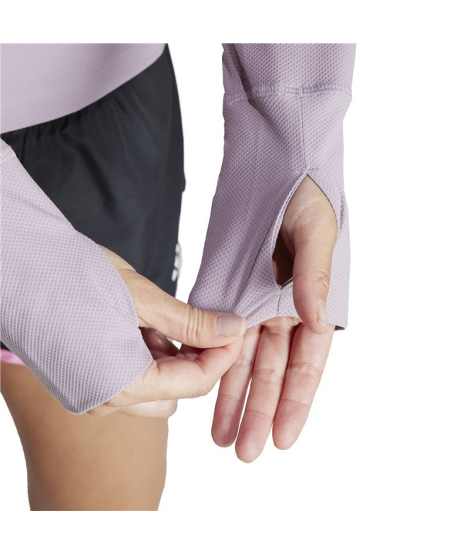 Camiseta de Running adidas Own the Run Mujer Lila