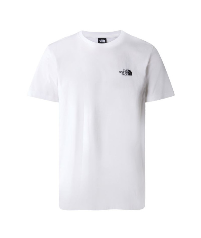 Camiseta de Montanha The North Face S/S Simple Dome Homem Branco